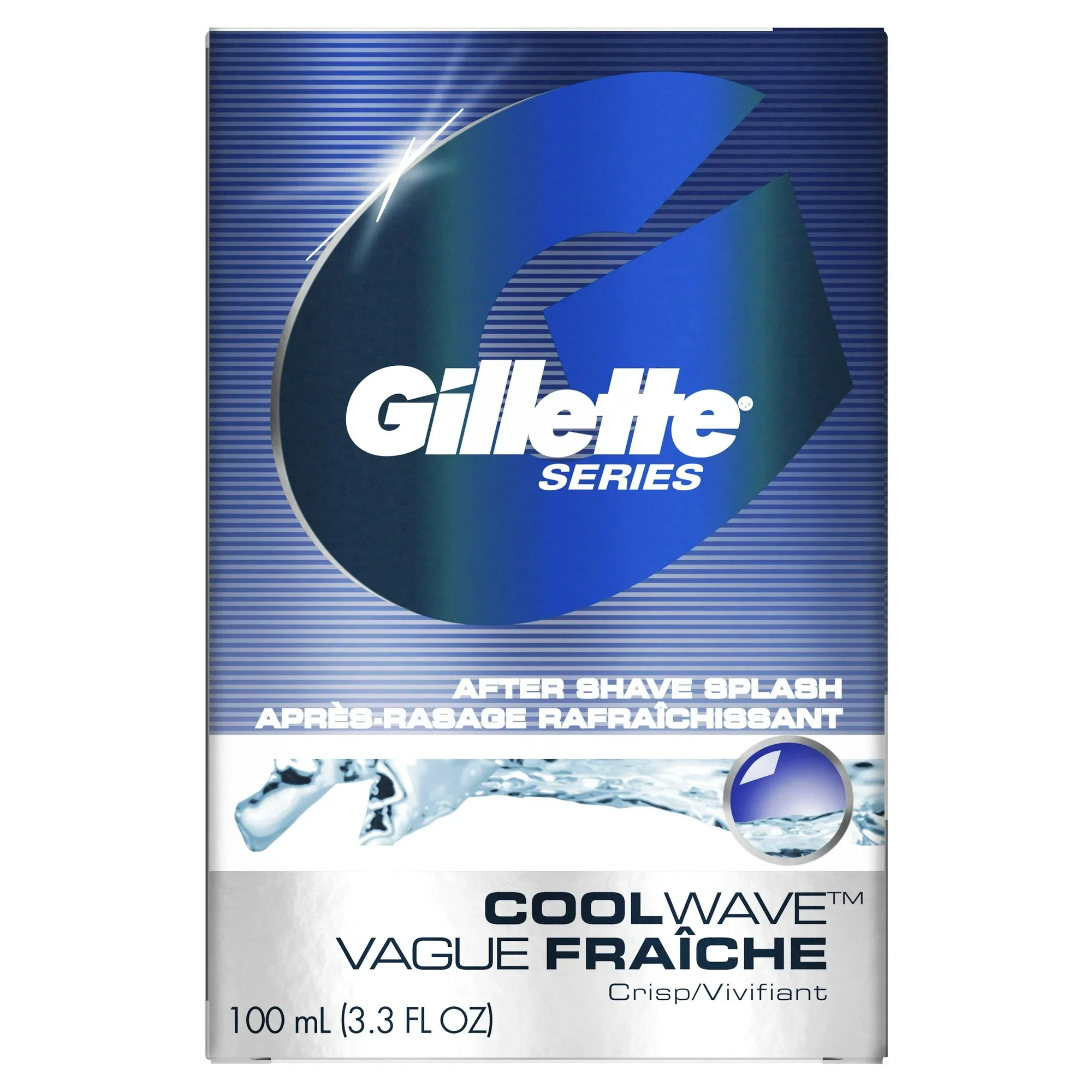 Gillette Series Cool Wave Aftershave Splash for Men 3.3oz - Image 2