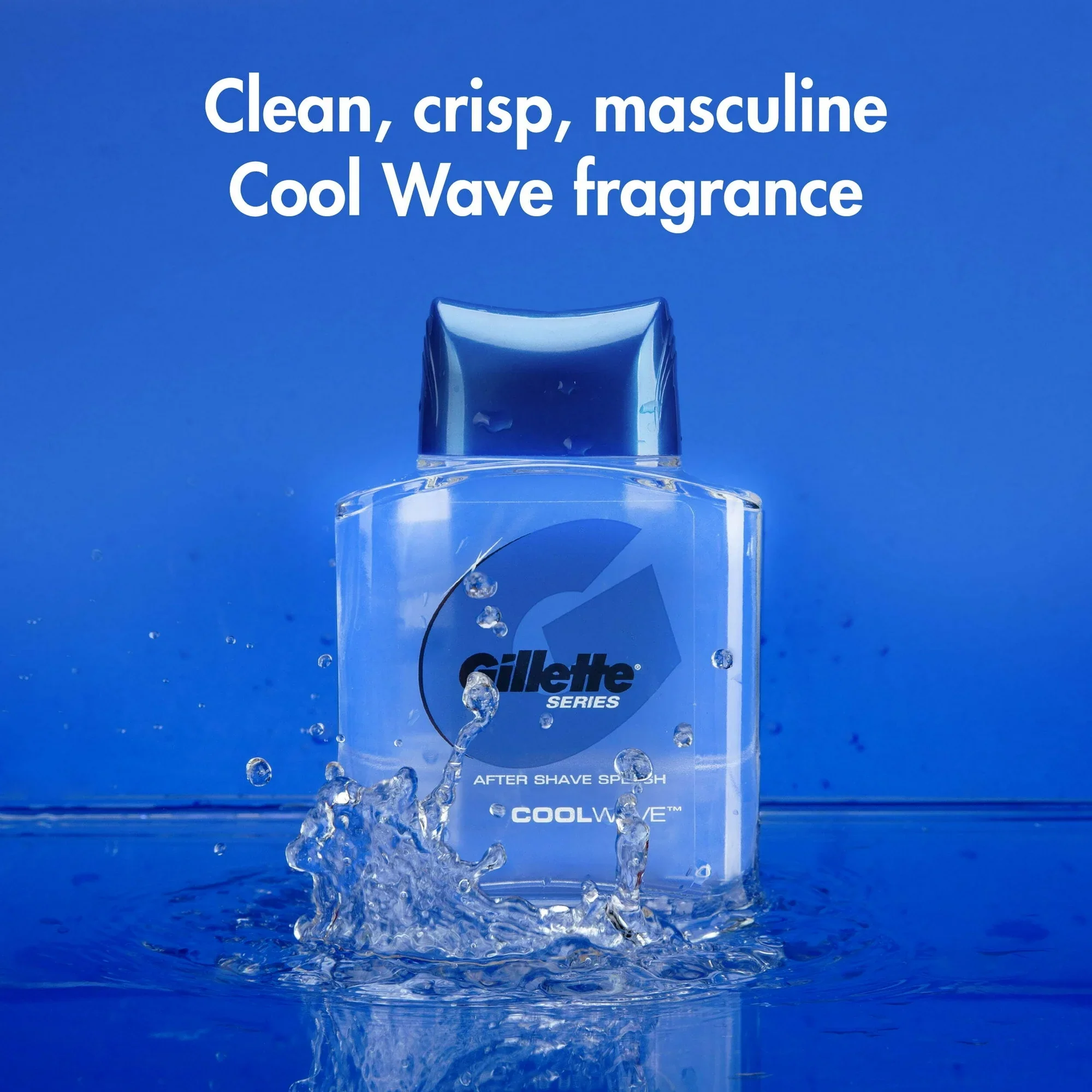 Gillette Series Cool Wave Aftershave Splash for Men 3.3oz - Image 8