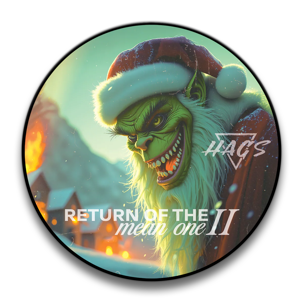 HAGS Return Of The Mean One II Christmas Special Edition Shaving Soap 4oz