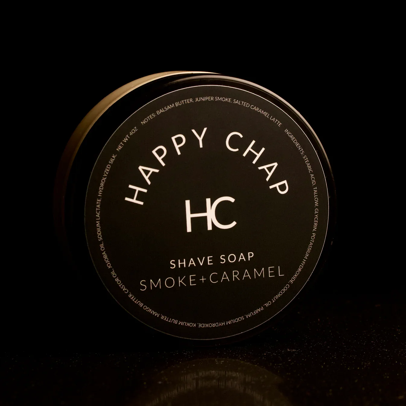 Happy Chap Smoke + Caramel Shaving Soap 4oz
