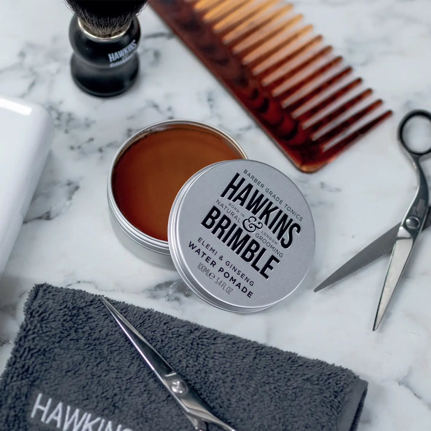 Hawkins and Brimble - Water Based Pomade - Image 4