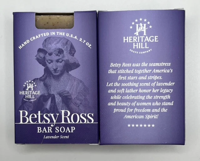 Heritage Hill Shave Company - Betsy Ross - Bar Soap - 3.7oz - Image 2