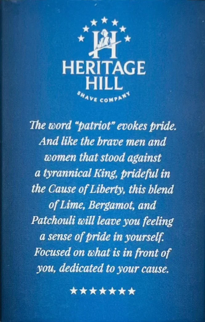 Heritage Hill Shave Company - Patriot - Bar Soap - 3.7oz - Image 3