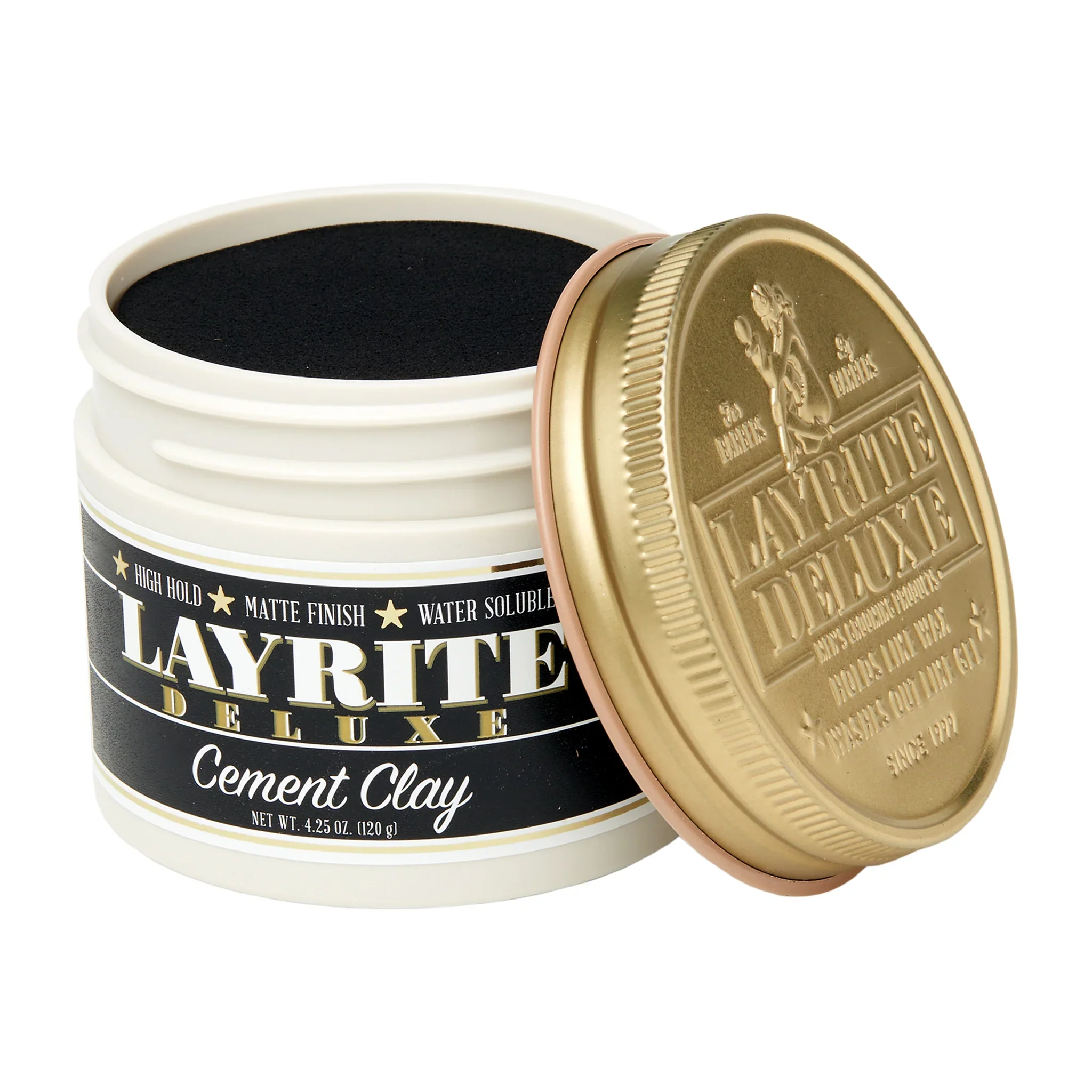Layrite Cement Extreme High Hold Matte Hair Clay 4.25oz - Image 2