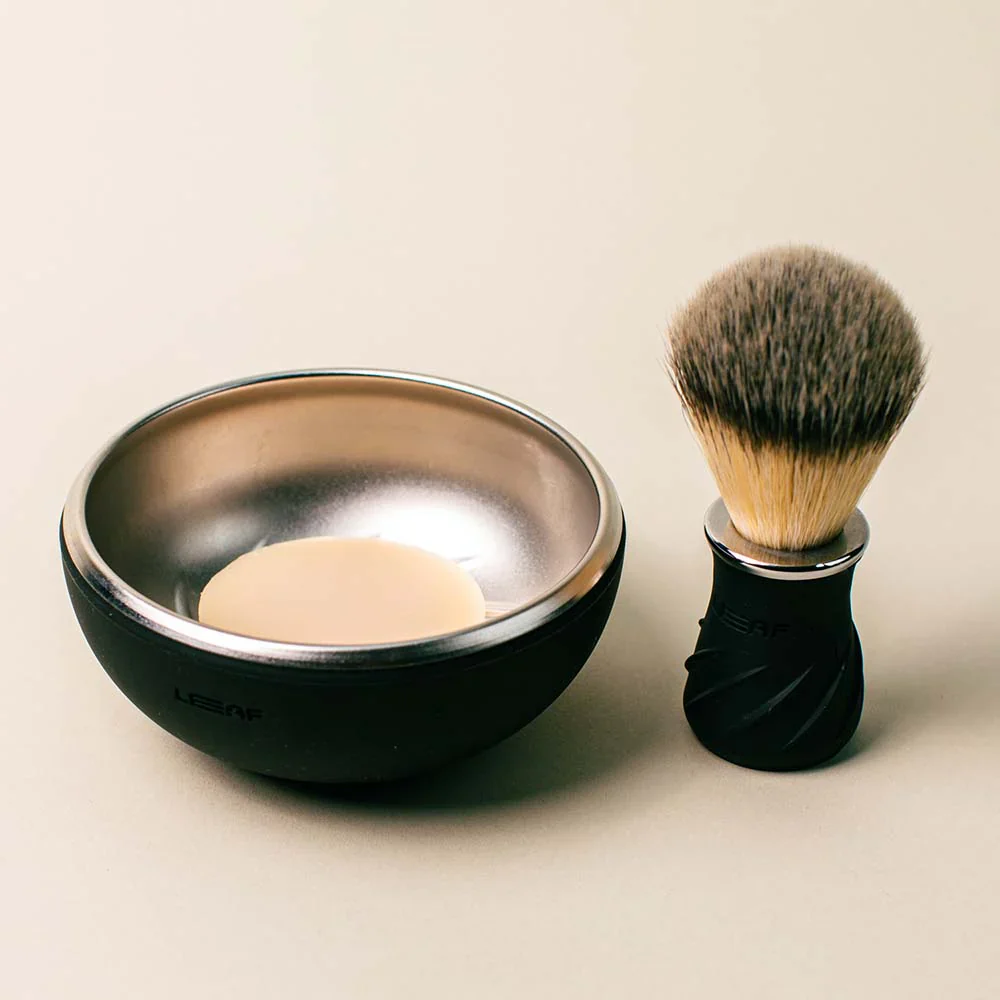 Leaf - Shave Bowl & Brush - Choose Your Color - Image 6