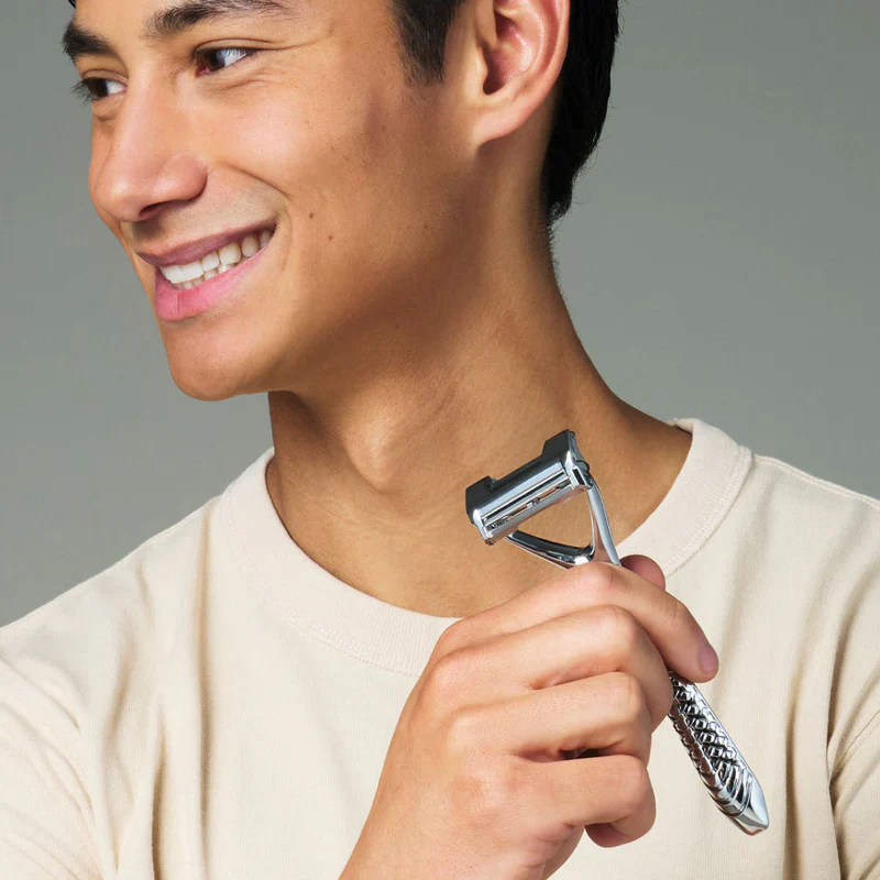 Leaf Two Pivoting Head Razor Chrome Bundle - Image 3