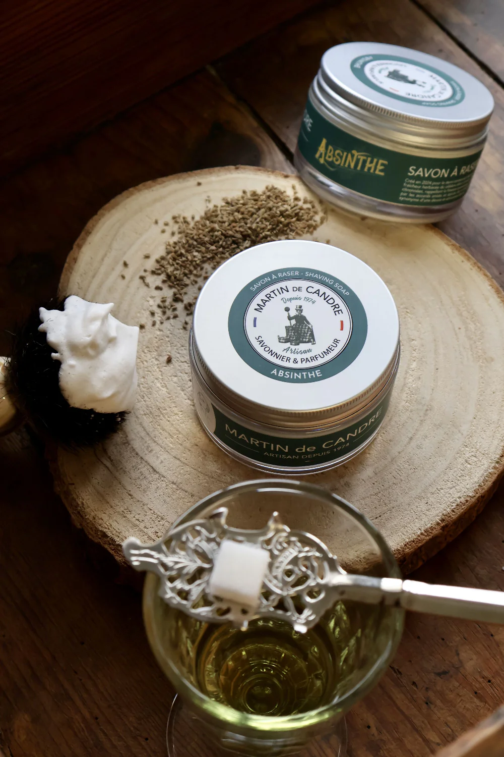Martin de Candre - Absinthe Shaving Soap - 200g - Image 2