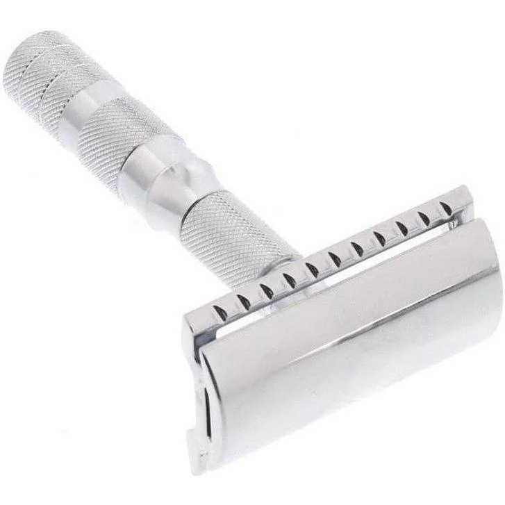 Merkur Double Edge Travel Safety Razor with Closed Comb Head Made in Germany - Image 5