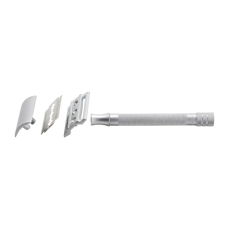 Merkur 22C Long Handle Matte Chrome Safety Razor with Stand Made in Germany - Image 9