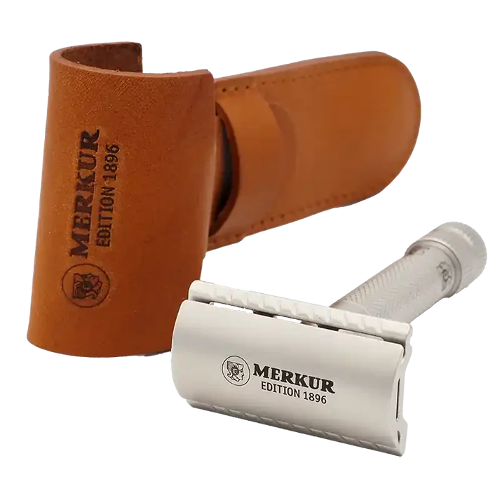 Merkur 34 INOX Stainless Steel Closed Comb 2 Piece Special Edition 1896 Safety Razor - Image 3