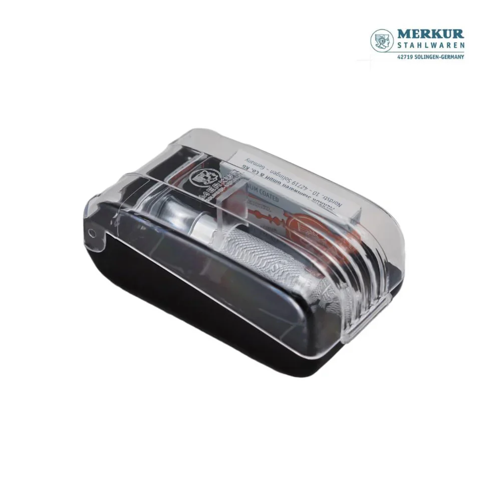 Merkur 34C Safety Razor Set with 10 Blades Made in Germany - Image 4