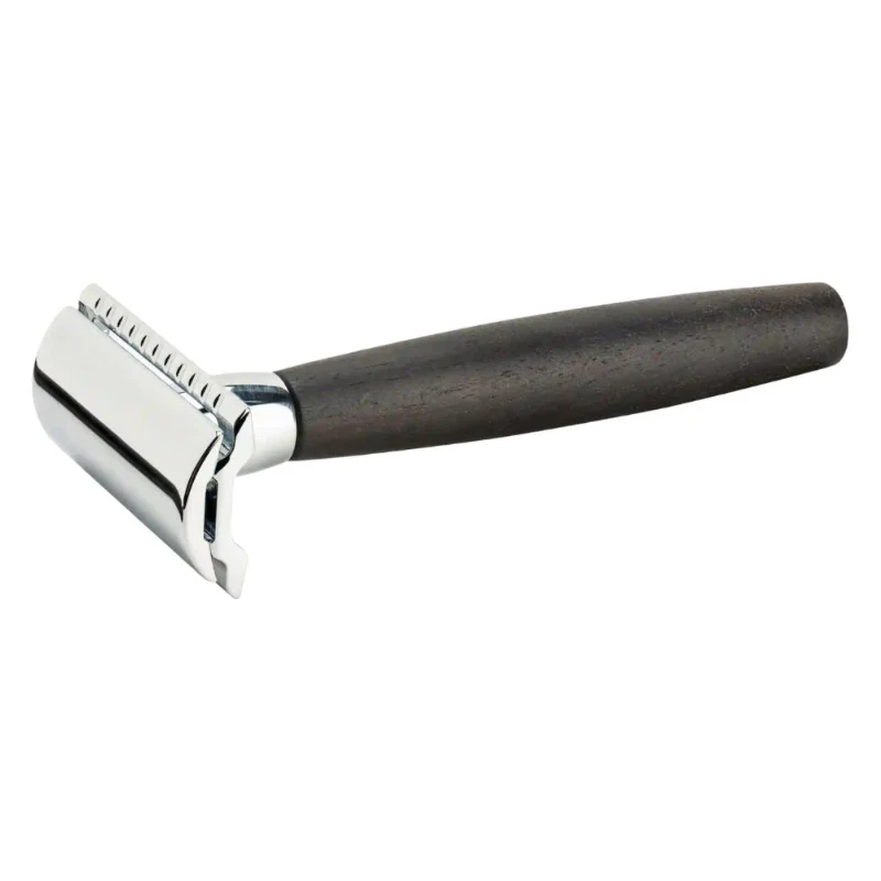Merkur 49C Ebony Wood Handle Safety Razor Made in Germany - Image 3