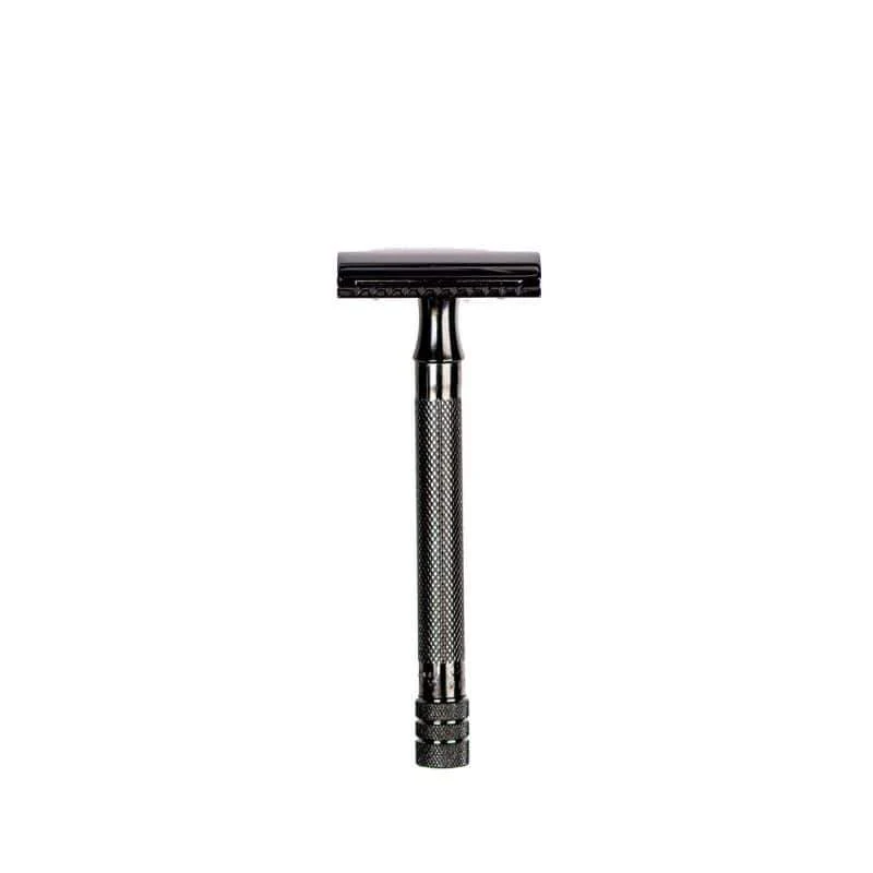 Merkur 23C Black Extra Long Handle Double Edge Safety Razor PVD Coated Made in Germany - Image 3