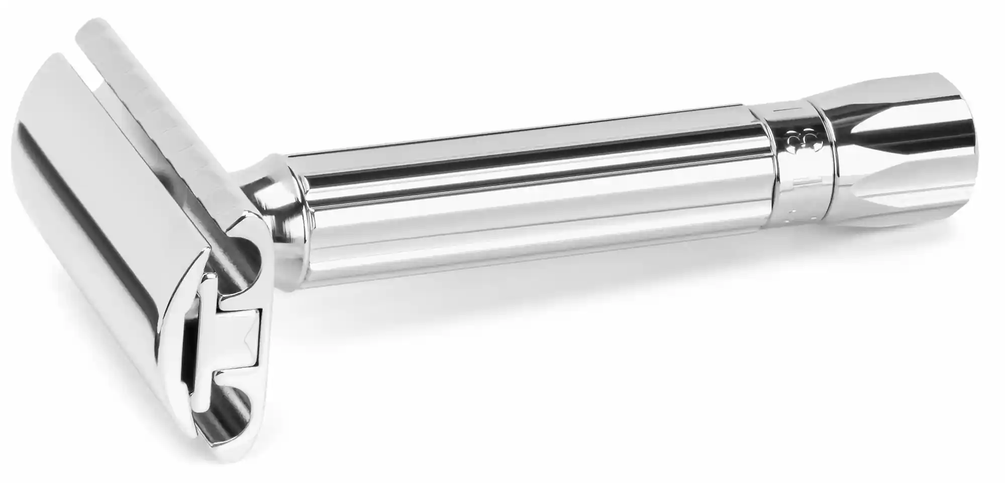 Merkur Progress Adjustable Double Edge Safety Razor Short Handle Chrome Knob - Image 3