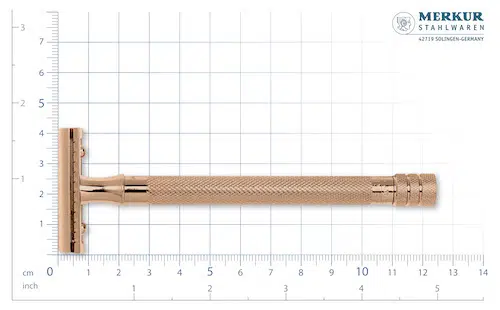 Merkur Rose Gold Extra Long Handle Double Edge Safety Razor Made in Germany - Image 8