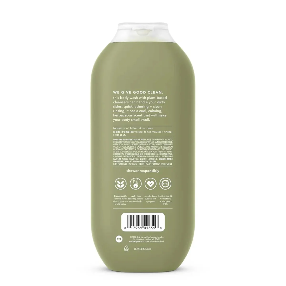 Method Men Body Wash, Juniper + Sage 18 Fl oz - Image 2