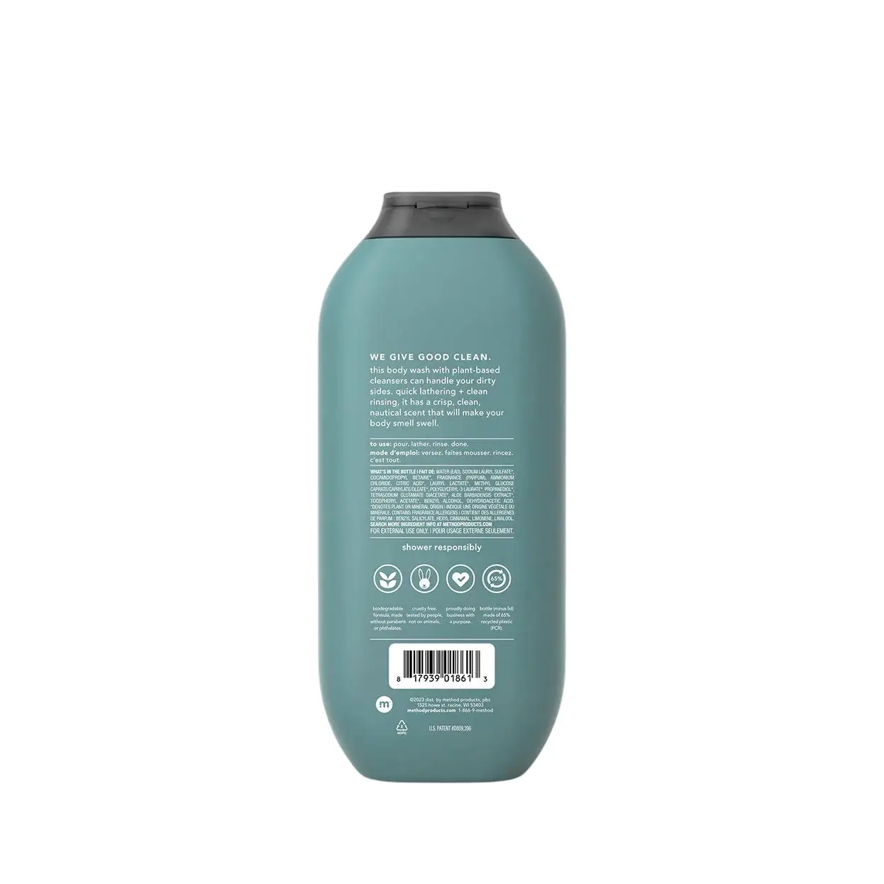 Method Men Body Wash, Sea + Surf 18oz - Image 2