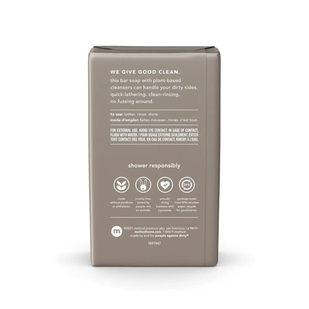 Method Men Cedar & Cypress Bar Soap 6 oz - Image 2