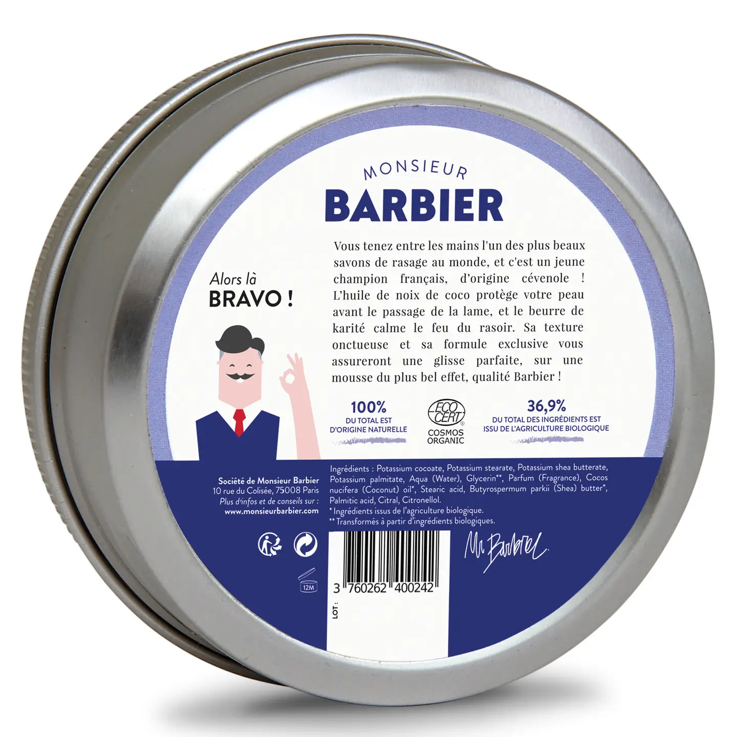 Monsieur Barbier - Better Shave - Natural Shaving Soap - 150ml - Image 2