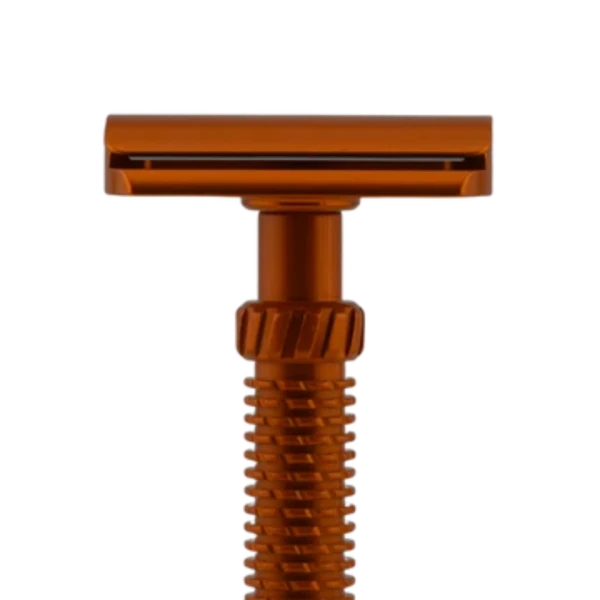 OliWorks M3TEORITE Aluminum Safety Razor Orange