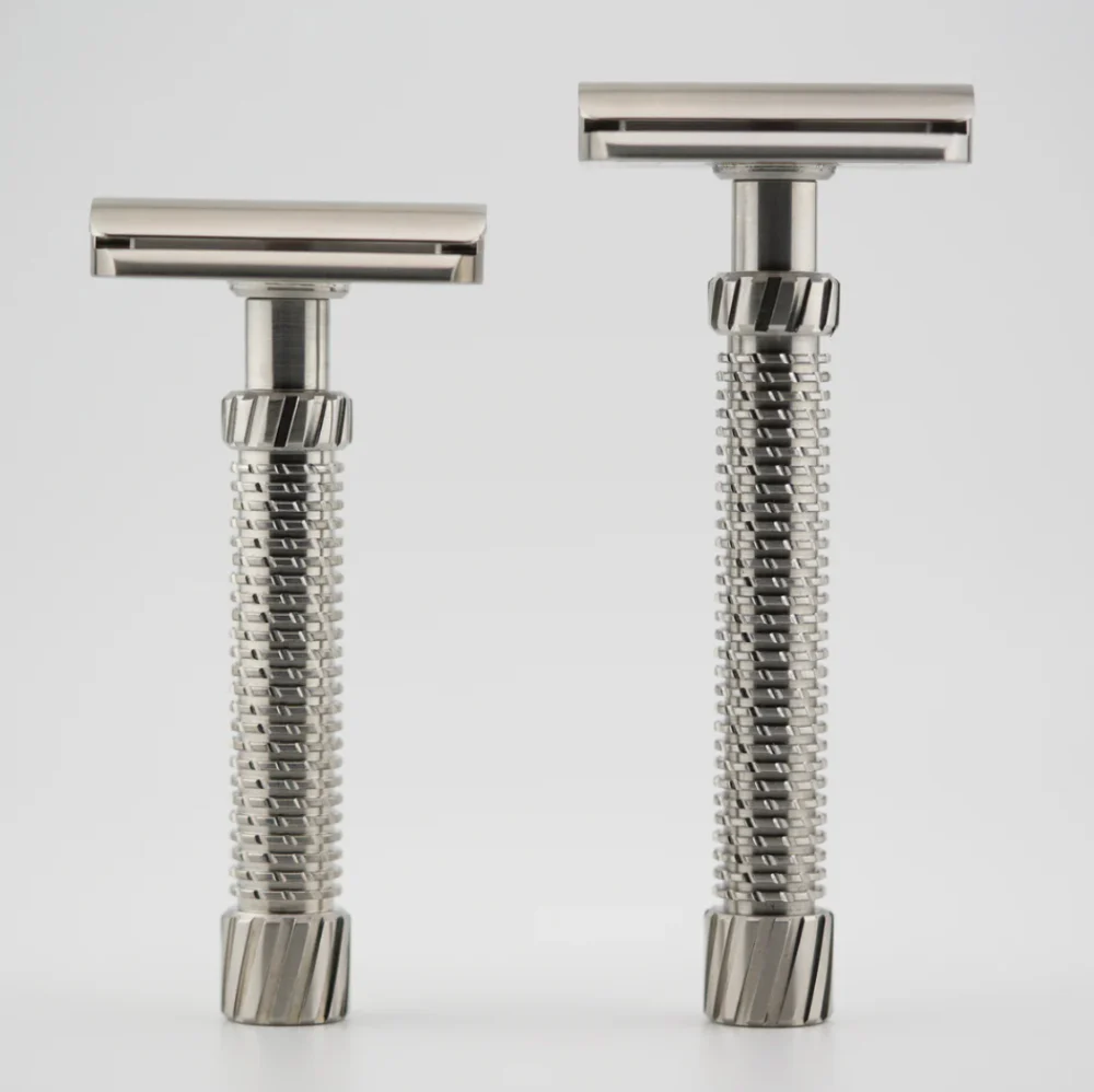OliWorks M3TEORITE Stainless Steel Safety Razor - Image 5
