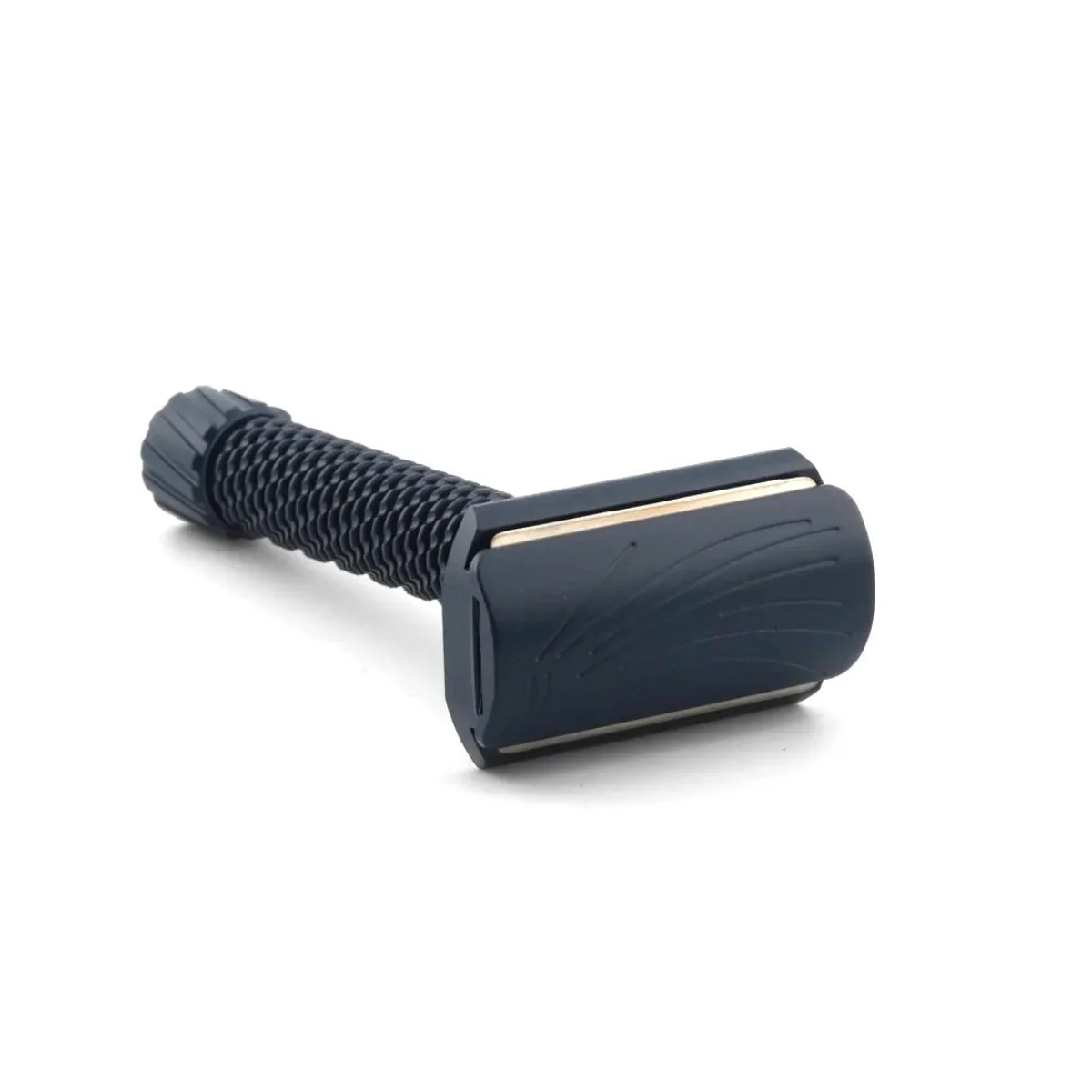 OliWorks M3TEORITE Stainless Steel Safety Razor BLUE - Image 3