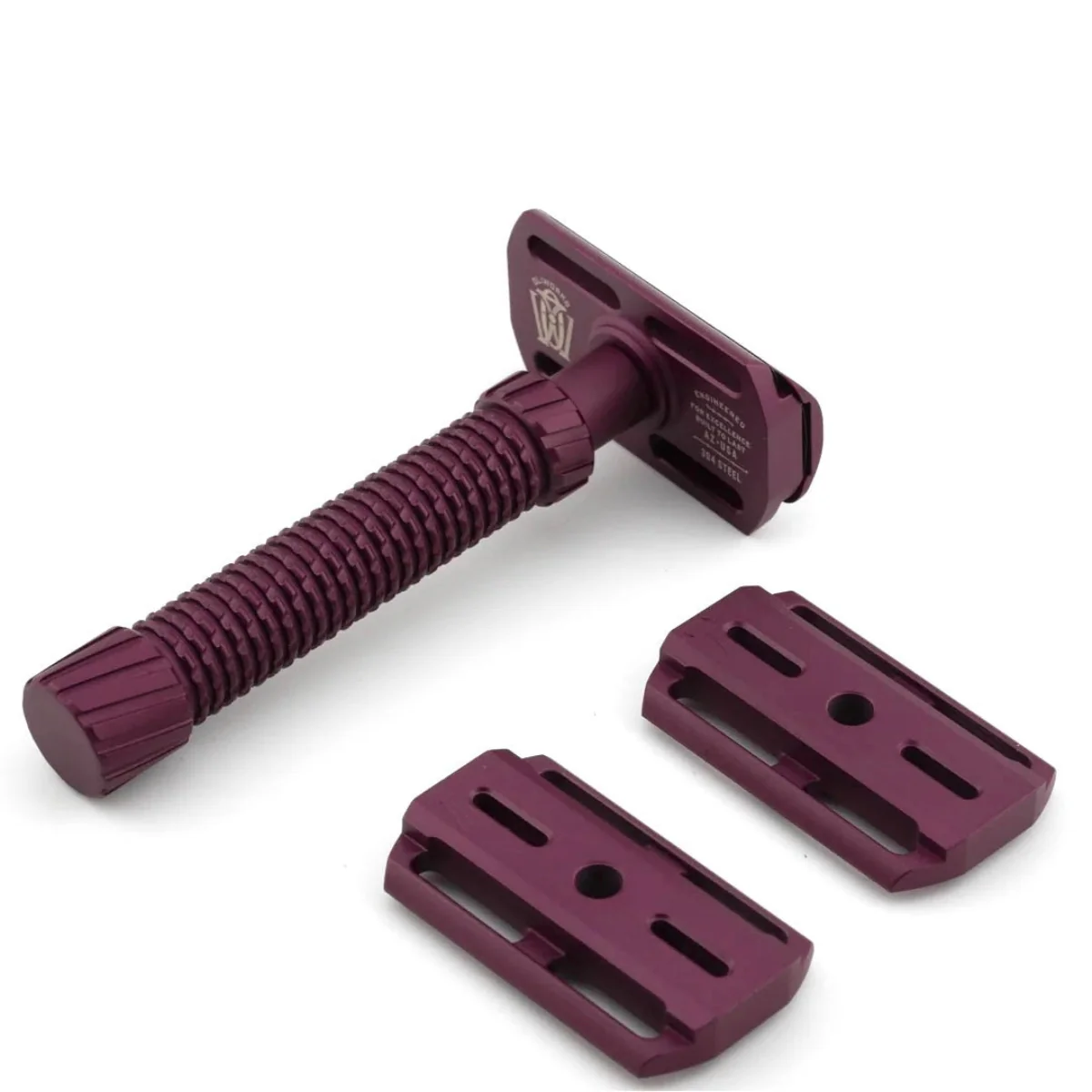 OliWorks M3TEORITE Stainless Steel Safety Razor DARK CHERRY - Image 10
