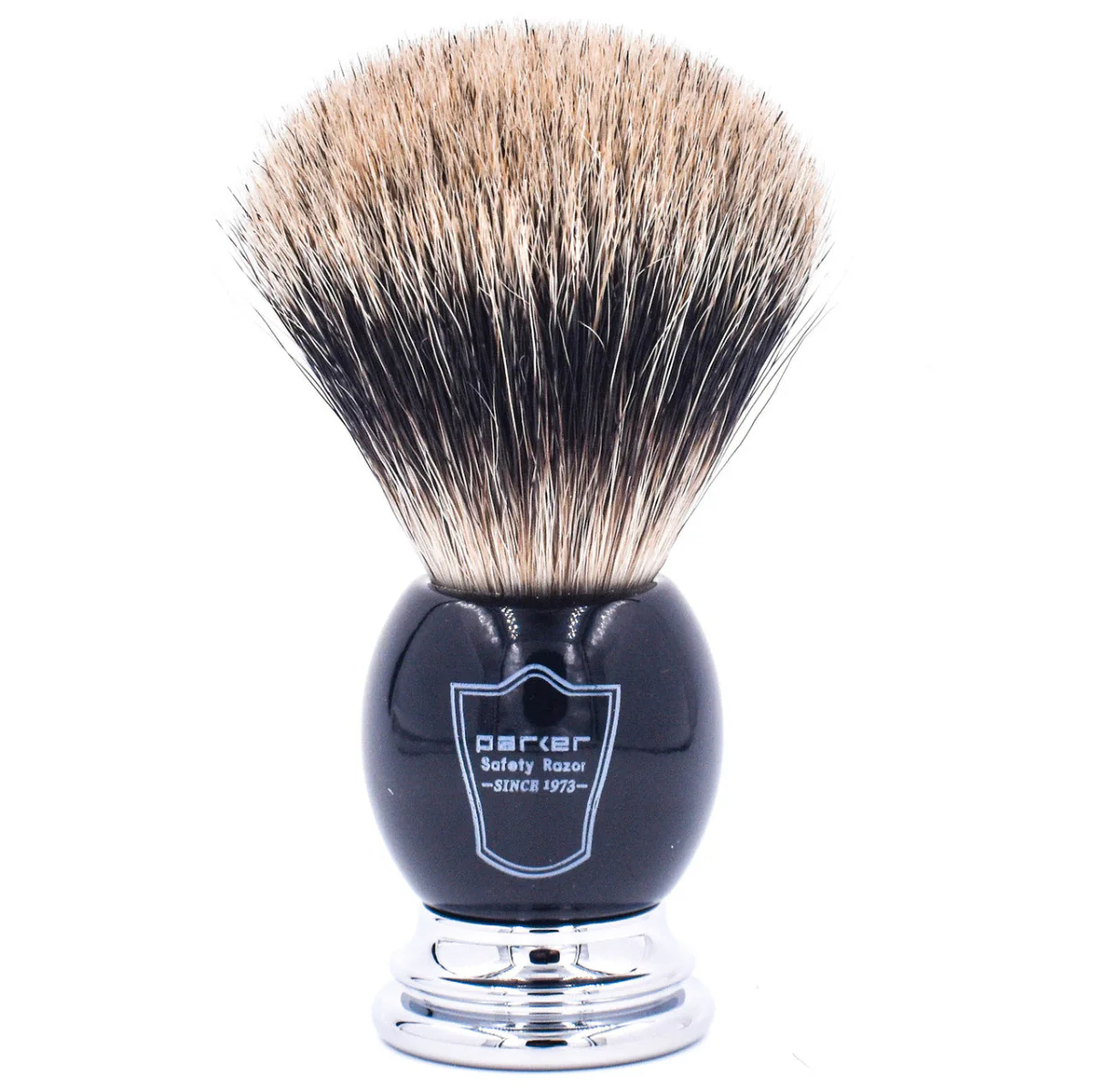 Parker 111B Deluxe Safety Razor & Pure Badger Brush 3-Piece Shave Set - Image 3