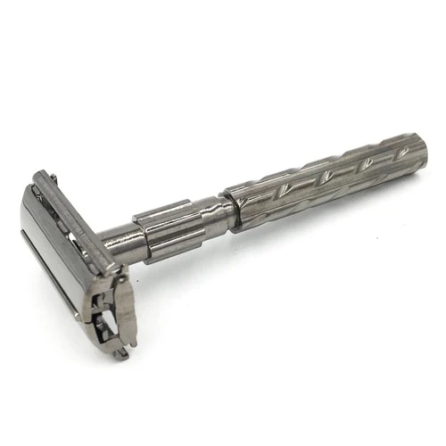 Parker - 22R Gunmetal Long Handle Butterfly Safety Razor - Image 3