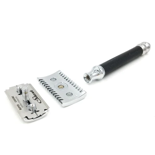 Parker - 26C Open Comb Black Handle Safety Razor - Image 4