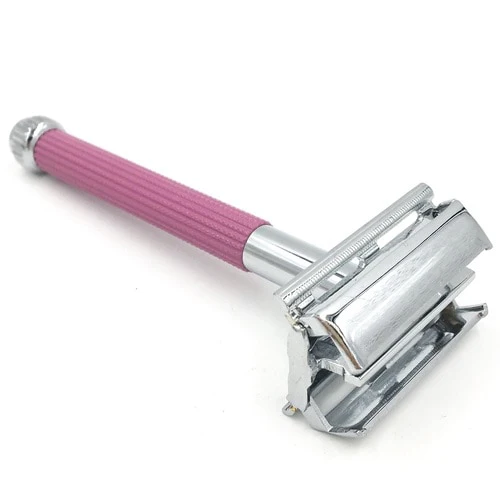 Parker - 29L Lavender Women's Long Handle Butterfly Open Safety Razor - Image 2