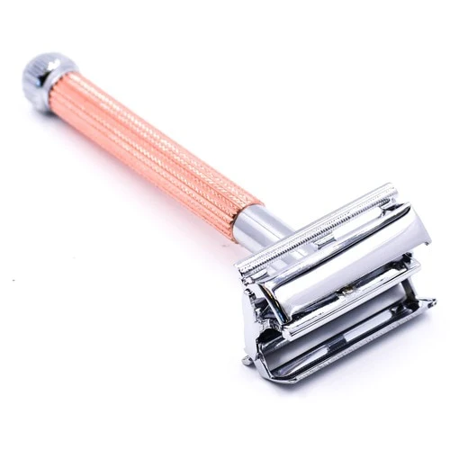 Parker - 29L Rose Gold Long Handle Butterfly Open Safety Razor - Image 3