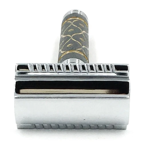 Parker - 65R Gray And Gold Super Heavyweight Safety Razor - Image 2