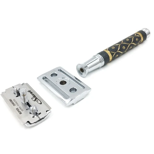 Parker - 65R Gray And Gold Super Heavyweight Safety Razor - Image 3