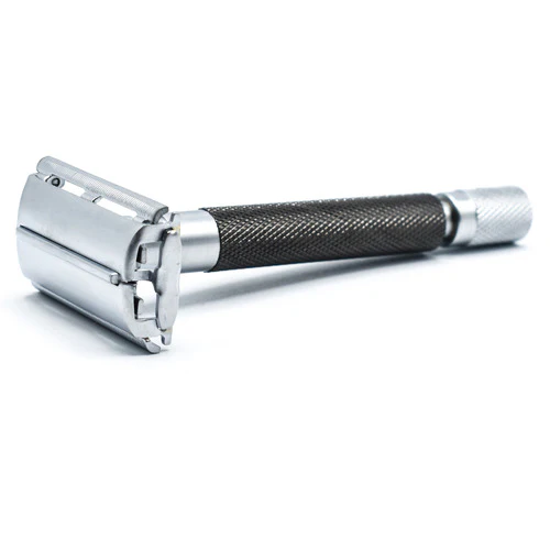 Parker - 74R Graphite and Satin Chrome Heavyweight Butterfly Style Safety Razor - Image 2