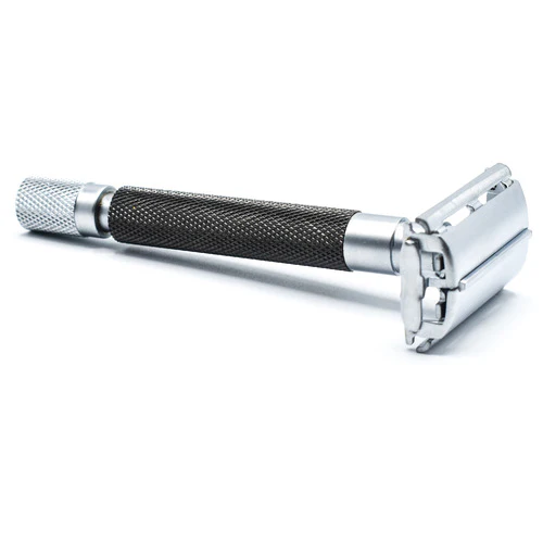 Parker - 74R Graphite and Satin Chrome Heavyweight Butterfly Style Safety Razor - Image 4