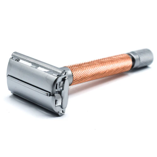 Parker - 74R Rose Gold and Satin Chrome Heavyweight Butterfly Style Safety Razor - Image 3
