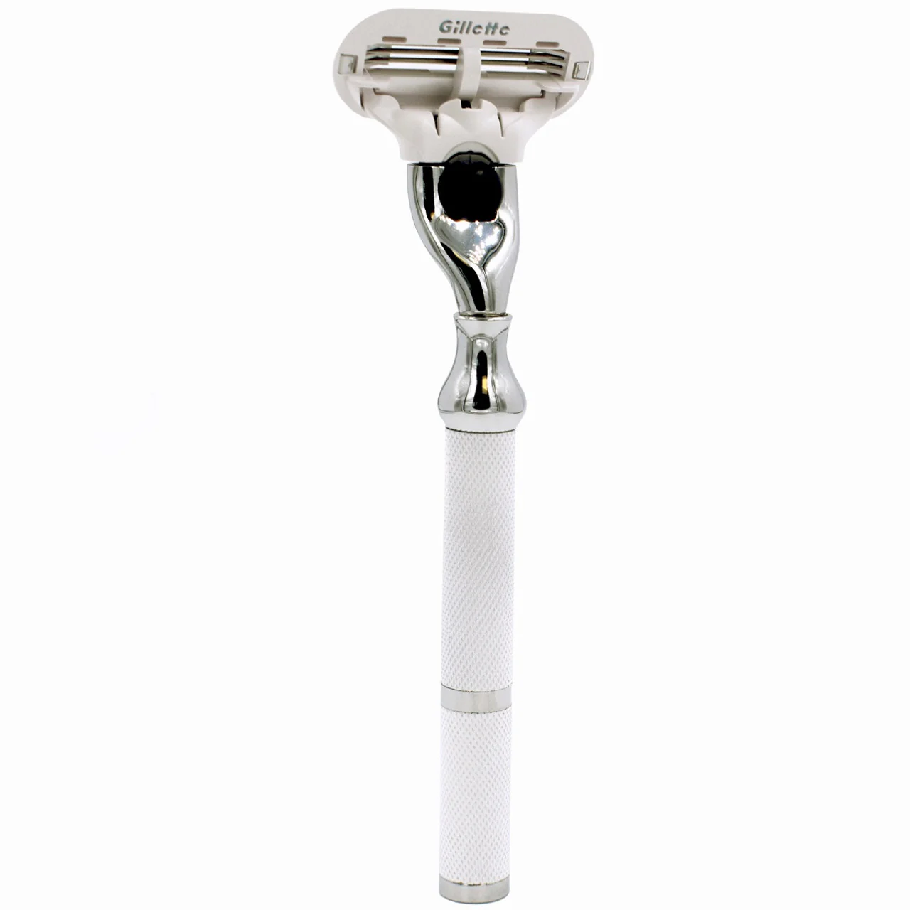 Parker - 77L Women's White & Chrome Handle Razor - Image 3