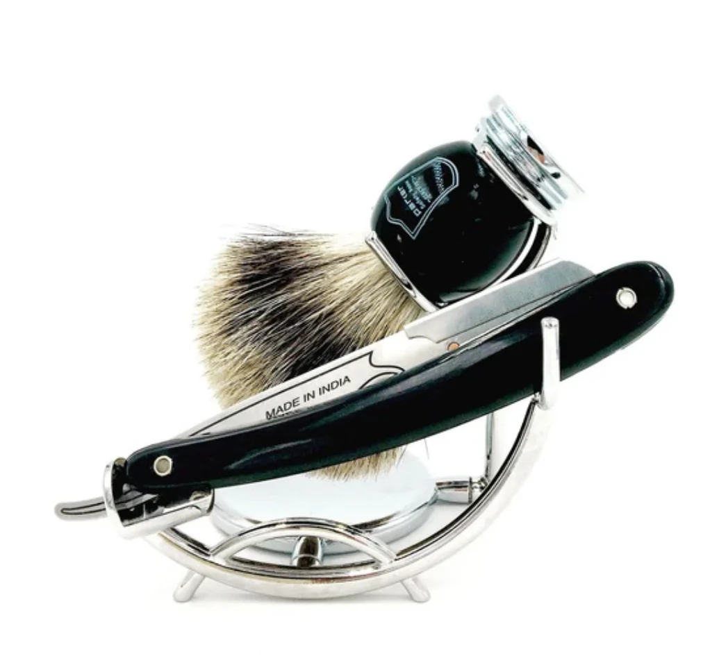 Parker - Chrome Razor And Brush Stand for Both Straight Razors and Long Handle Safety Razors - Image 4