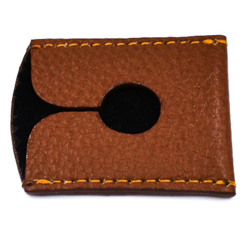 Parker - Leather Double Edge Safety Razor Travel Cover - Brown - Image 3