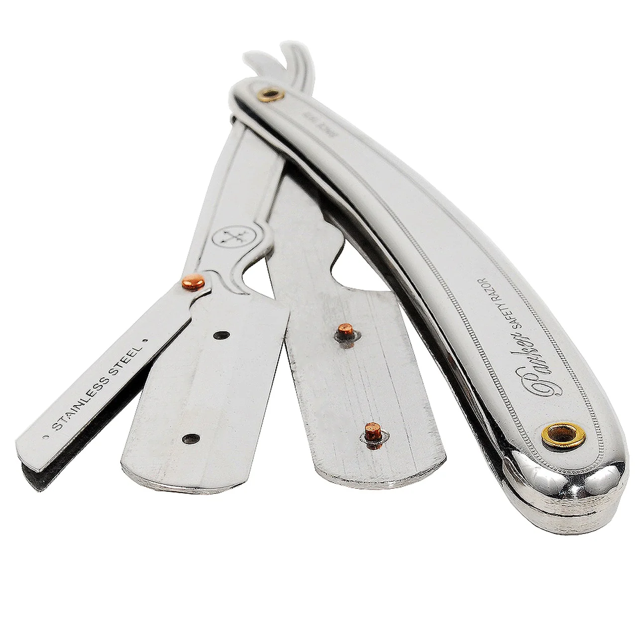 Parker - SR1 Stainless Steel Clip Type Shavette Straight Razor - Image 4
