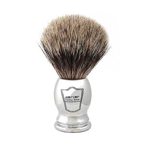 Parker SR1 Straight Razor & Pure Badger Brush 3-Piece Shave Set - Image 3
