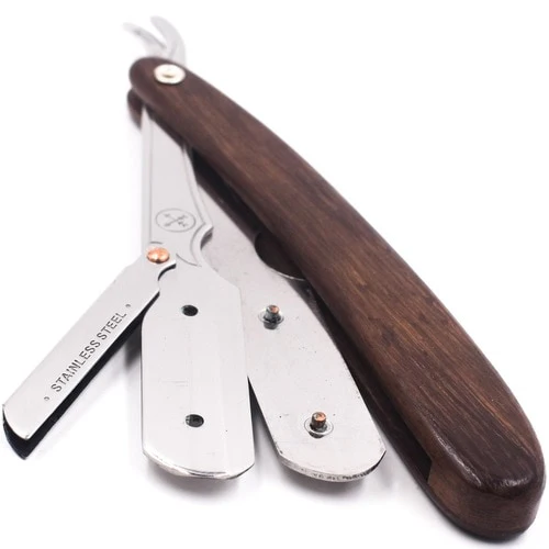 Parker - SRDW Sheesham Wood Clip Type Shavette Straight Razor - Image 4
