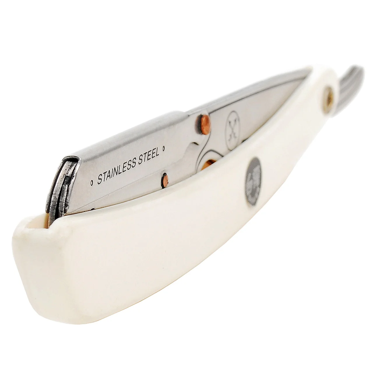 Parker - SRW White Stainless Steel Clip Type Shavette Straight Razor - Image 3
