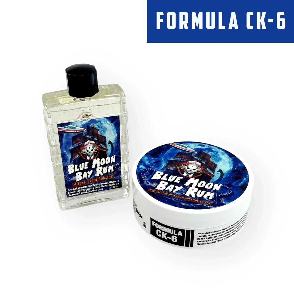 Phoenix Artisan Accoutrements Blue Moon Bay Rum Formula CK-6 Shaving Soap 4oz - Image 2
