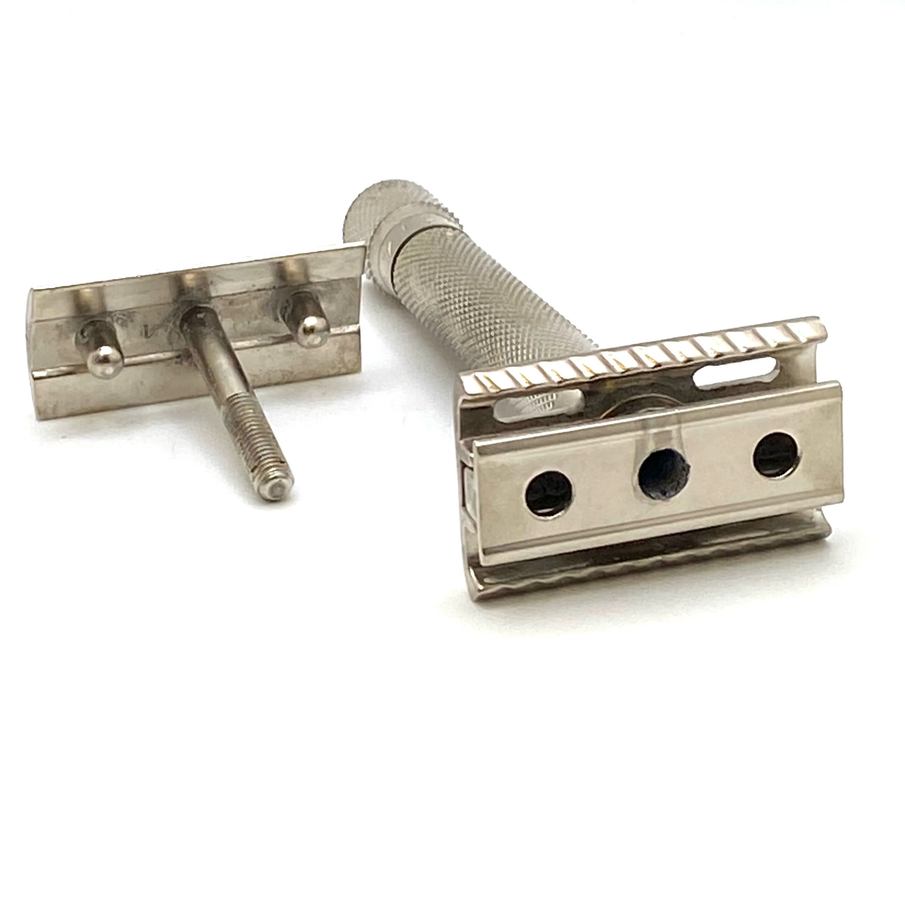 Pre-Owned Parker Variant Satin Chrome Double Edged Safety Razor - Image 3