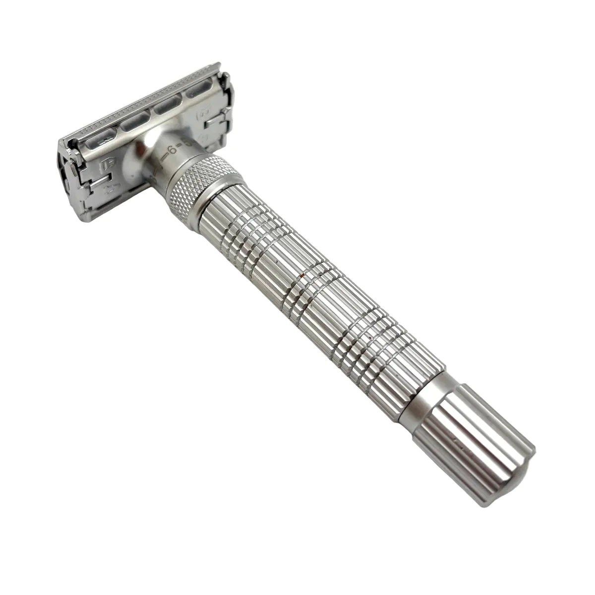 Pre-Owned Vikings Blade The Emperor "Frosted Chrome" Double Edge Safety Razor - Image 2