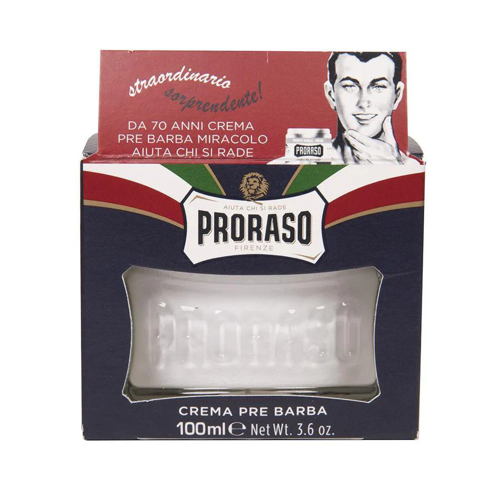 Proraso - Aloe and Vitamin E Pre-Shave Cream - 100ml Glass Jar - Image 4