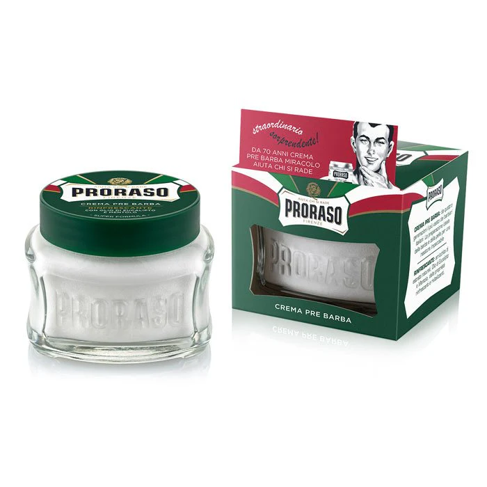 Proraso - Green - Eucalyptus Pre and Post Cream Glass Jar - 100ml