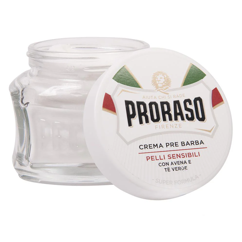 Proraso - Pre-Shave Cream - Sensitive Skin Formula - 100ml Glass Jar - Image 3